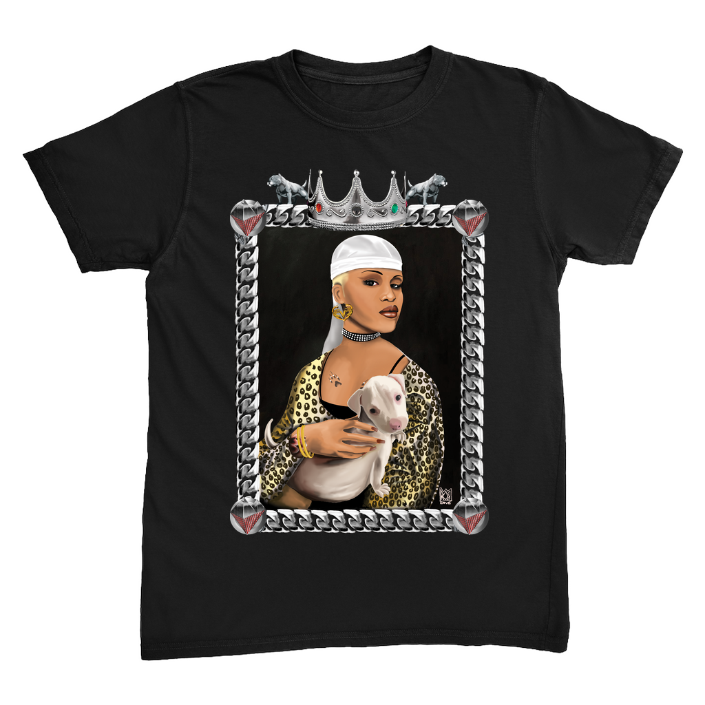 Lady With A Pit Bull - Heavyweight t-shirt