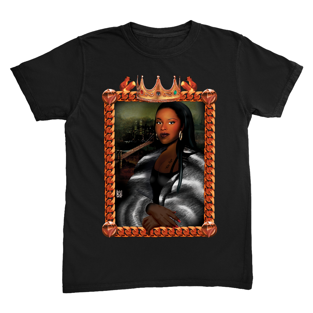 Black Louvre Muse 003 - Nana Lisa - Heavyweight t-shirt