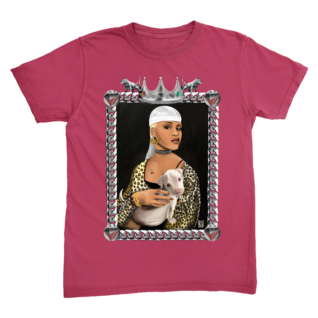 Lady With A Pit Bull - Heavyweight t-shirt