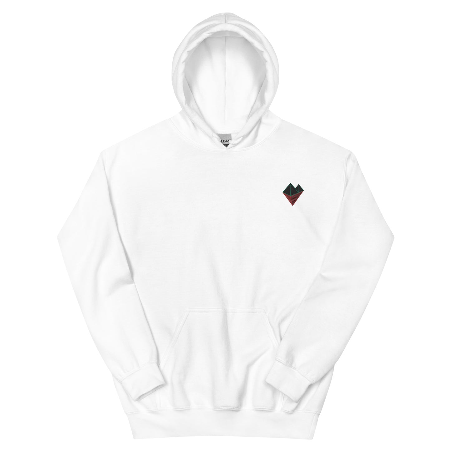 Black Louvre Embroidered Logo Unisex Hoodie