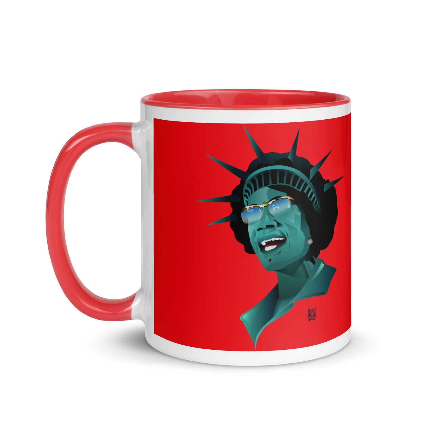 Black Louvre Monument 001 - Chisholm Liberty - Mug with Color Inside